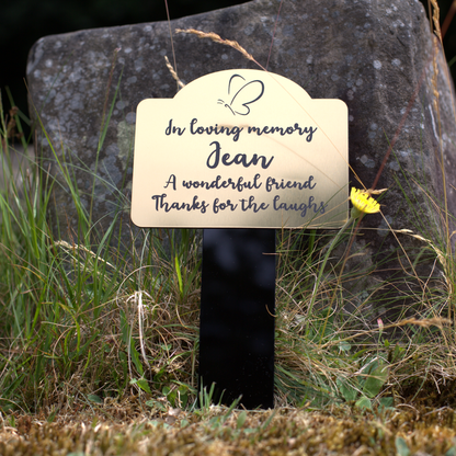 Memorial Ground Plaque - Central Butterfly