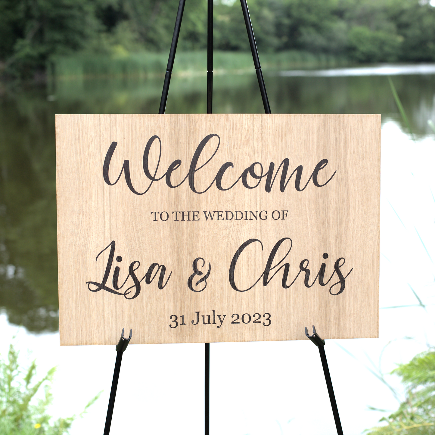 Welcome Wedding Sign - UV Printed - Style 2