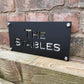 3D Acrylic House Sign - Black Gold - 3 Sizes - Rectangle - No Line