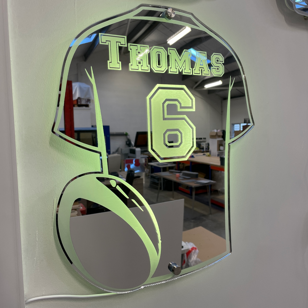 Rugby Shirt Mirror - Gift For Rugby Fans