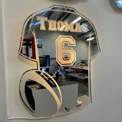 Rugby Shirt Mirror - Gift For Rugby Fans