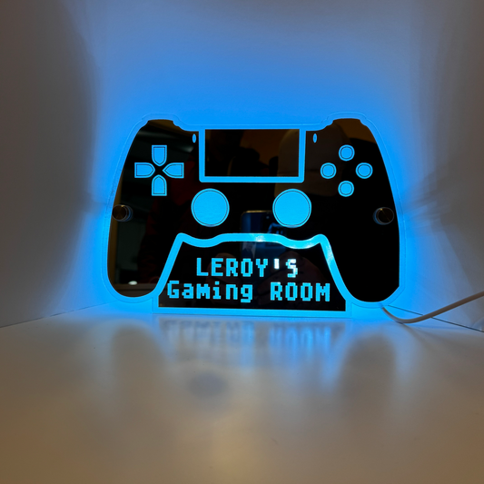 Personalised Light Up Mirror - Gaming - Playstation