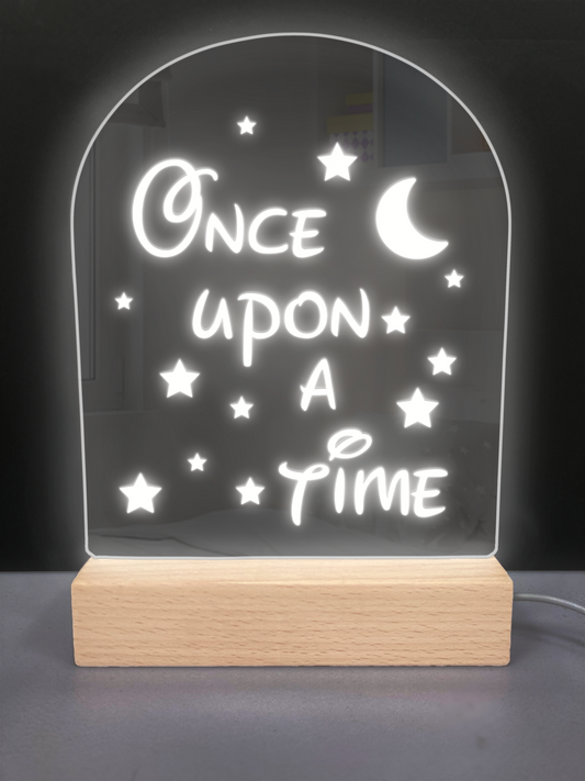 LED Night Light - Personalised - Once Apon A Time