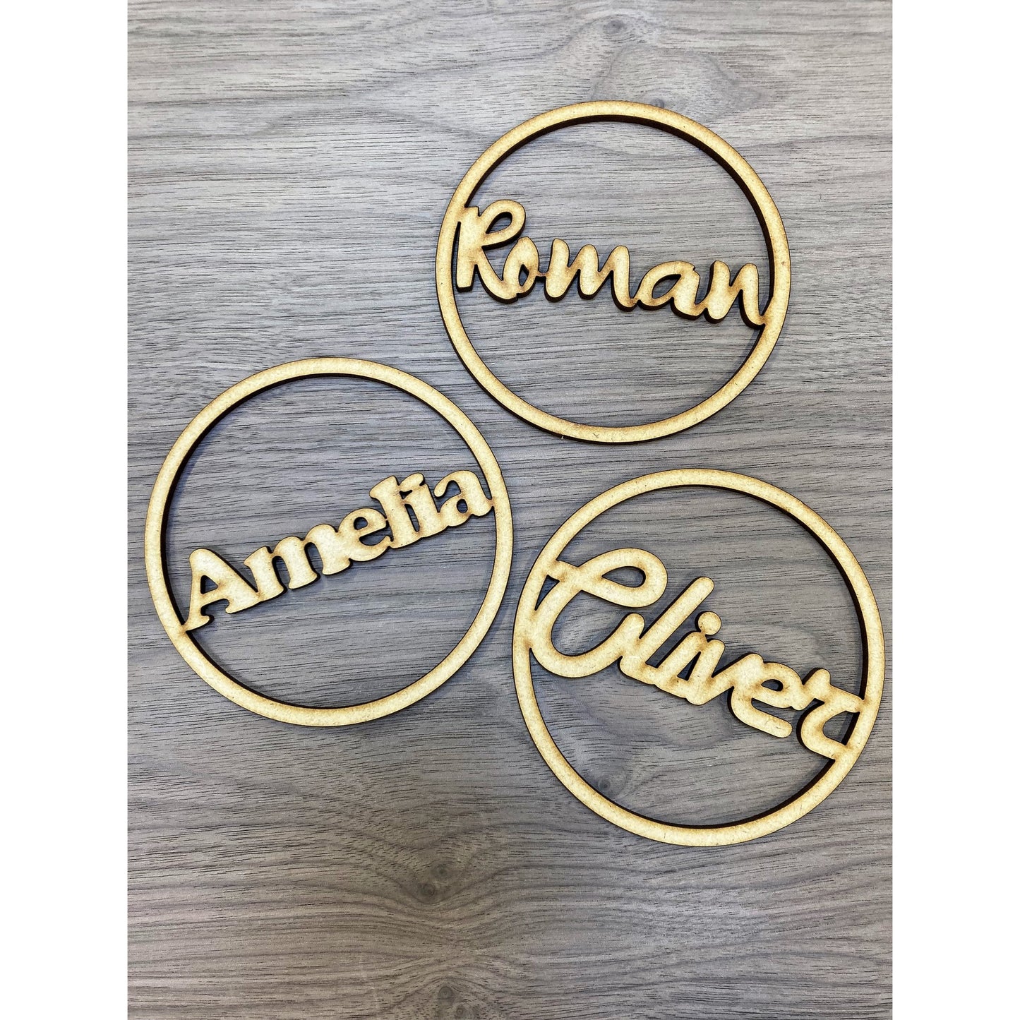 Wooden Ring Sign Personalised