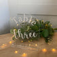 Wedding Table Number - Arch