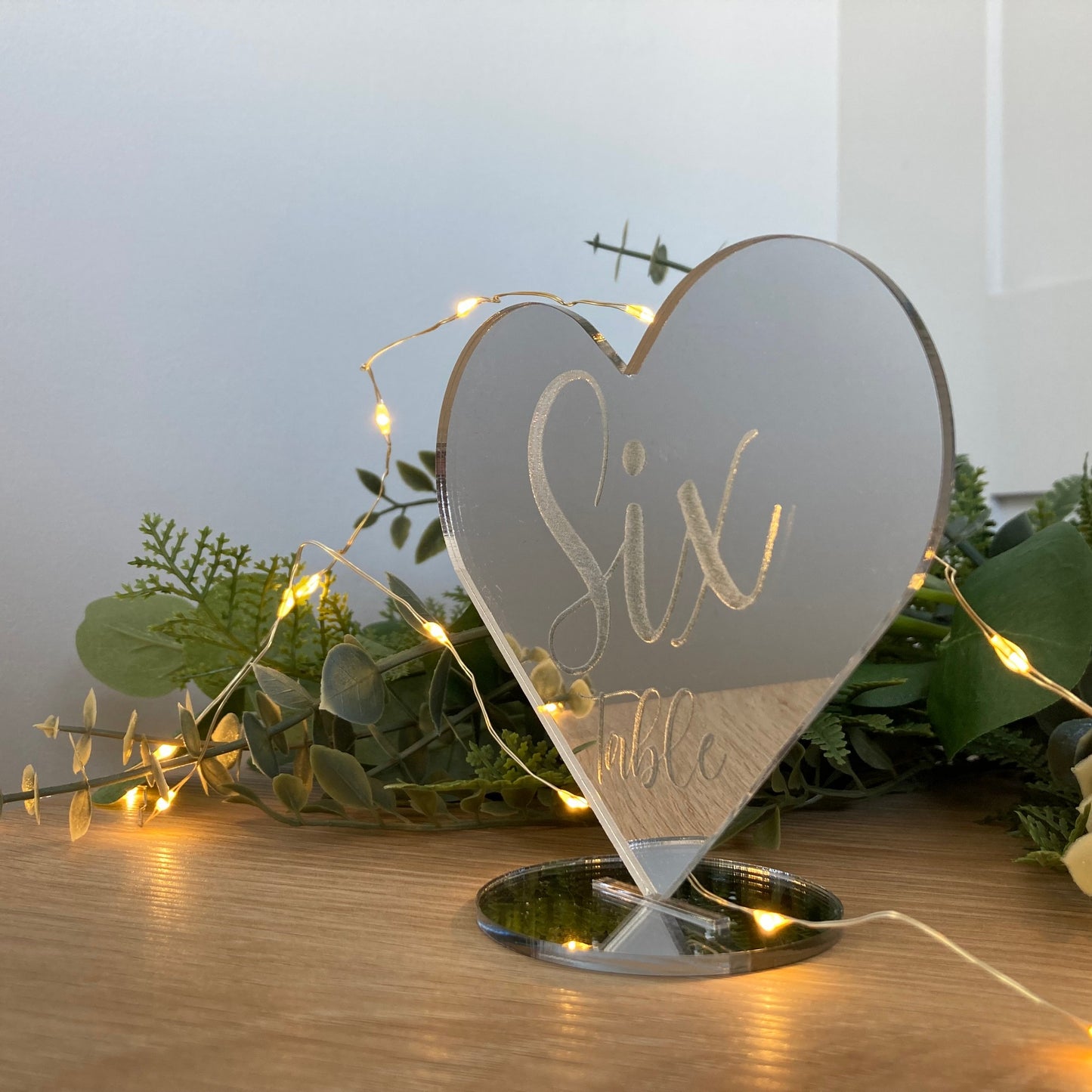 Wedding Table Number - Heart