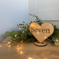 Wedding Table Number - Heart