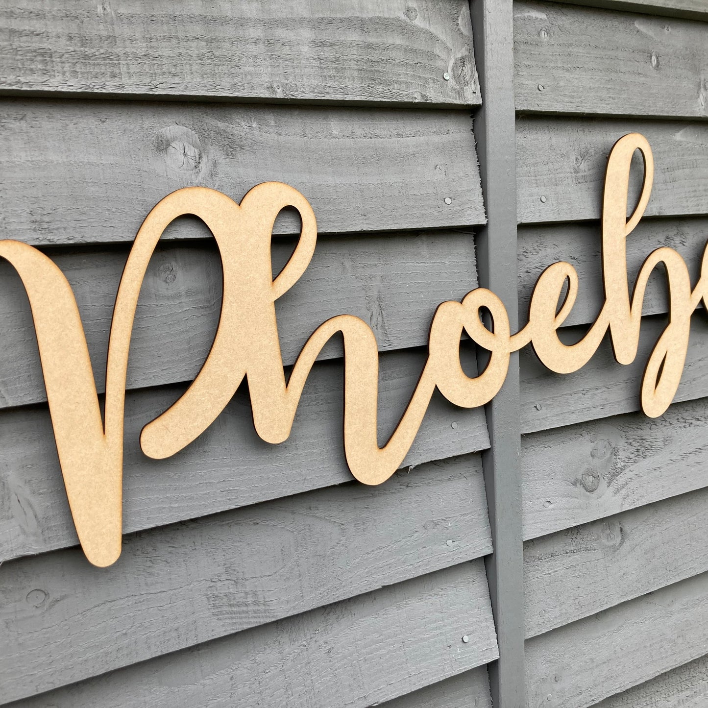 Wooden Words - Single Font - Joined - Floristy