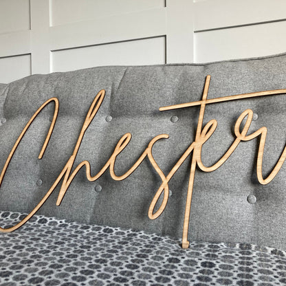 Wooden Words - Single Font - Joined - Brittany Signature