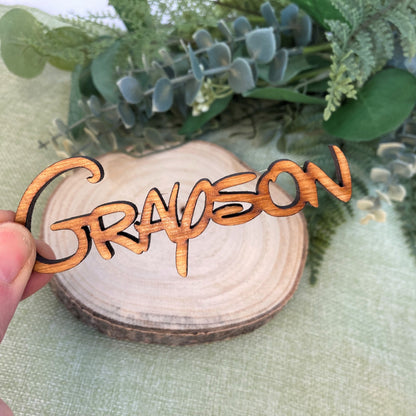 Wedding Place Settings - Wooden Words - NWDisney