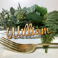 Wedding Place Settings - Wooden Words - Pacifico