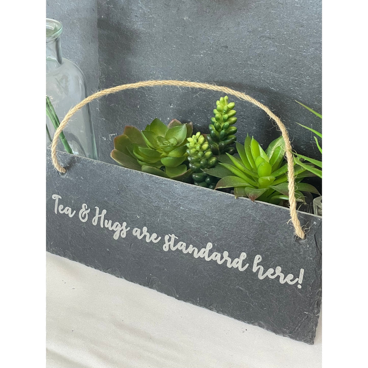 Personalised Slate Sign - 8cm X 25cm