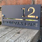 3D Acrylic House Sign - Grey Silver - 3 Sizes - Rectangle