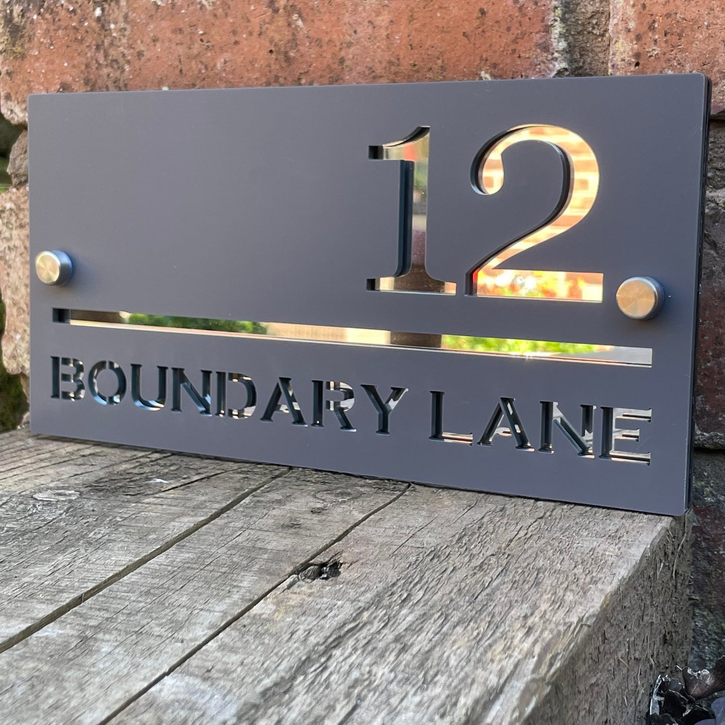 Acrylic House Sign - Horizontal Line