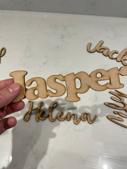 Wooden Name Sign Personalised