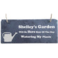 Personalised Slate Sign - Garden Watering Can