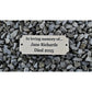 Memorial Bench Plaque | Gold Effect | Weather Resistant | 5 inch x 2 inch  (Inward Corner)